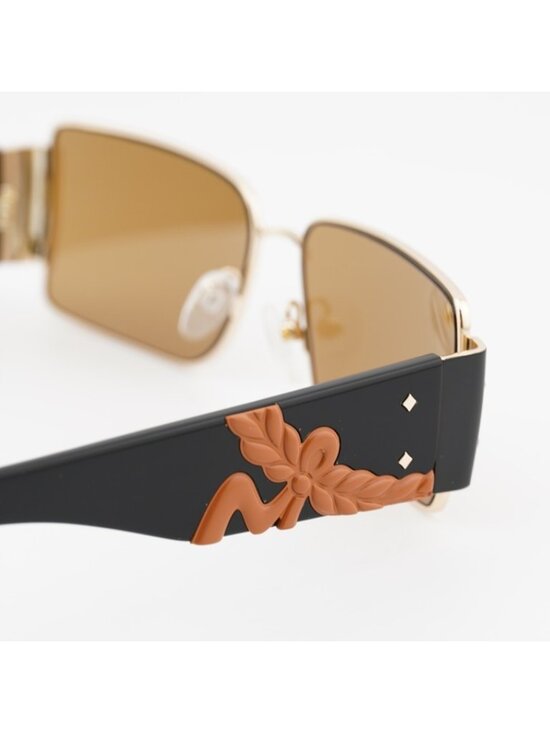 MCM MW0012 32J Sunglasses Gold Rectangle Frame, Roviex Lenses main image 5